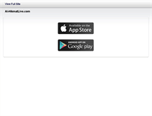 Tablet Screenshot of alhikmatlive.com
